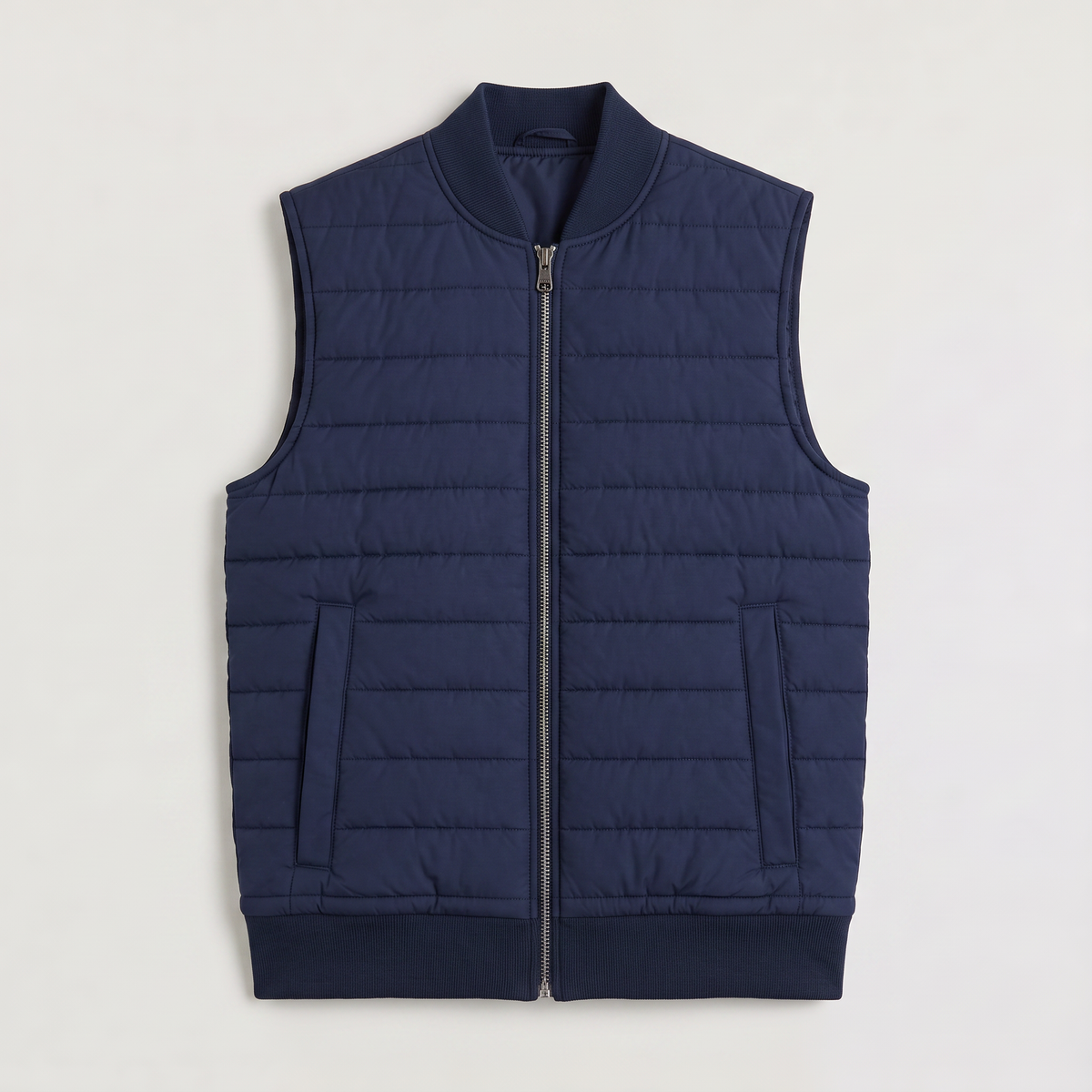 Men's Lightweight Quilted Full Zip Bodywarmer Vest