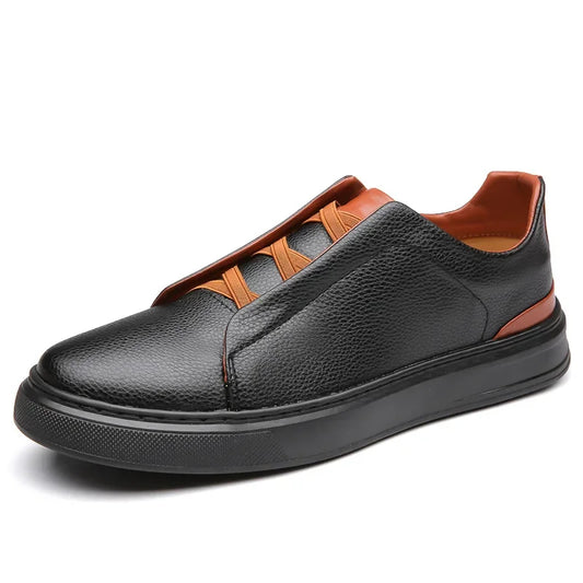 Leather Crossover Sneakers