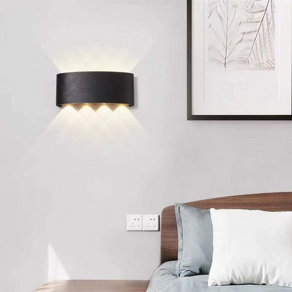 Contemporary Slim 2-Light LED Wall Fixture