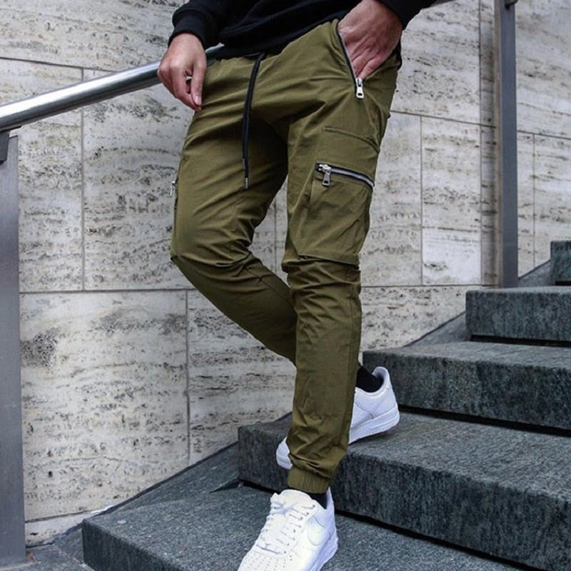 Tough Men's Work Pants with Safe Storage Pockets