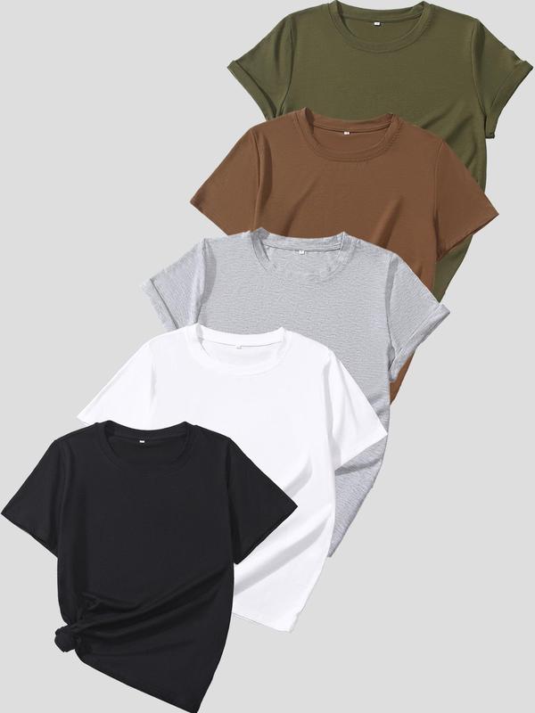 Comfortable Basic T Shirts 5 Pack