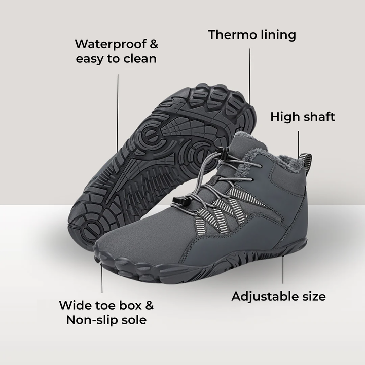 Hikng Walk Shoes Orthopedic Thermal Barefoot Shoes for Autumn & Winter