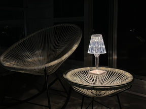 Crystal Cordless Diamond Table Lamp