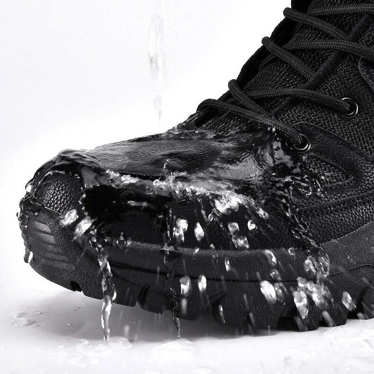 Rugged Waterproof Hiking Boots Outdoors
