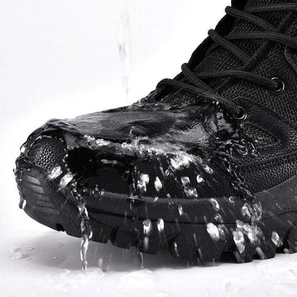 Rugged Waterproof Hiking Boots Outdoors