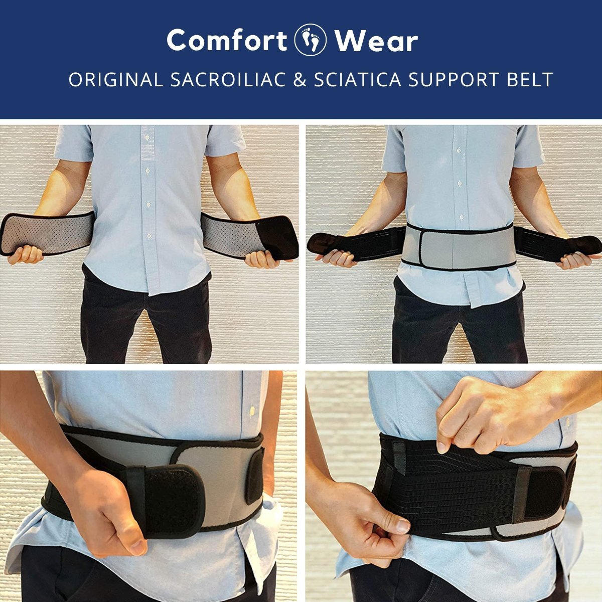Belt - Sacroiliac, Sciatica & Lower Back Pain Belt