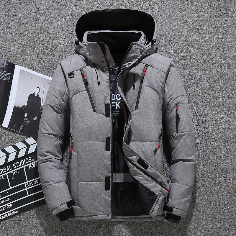 Insulated Water Resistant Men's Down Filled Parka Coat