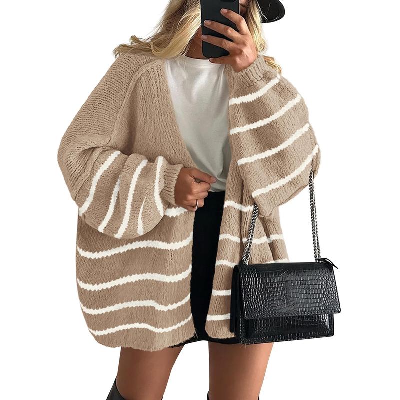 Women's Cozy Large Fit Fall Knit Sweater Cardigan
