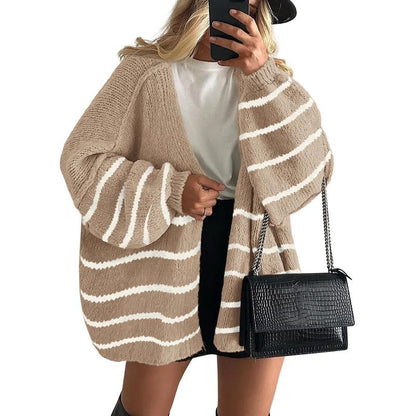 Women's Cozy Large Fit Fall Knit Sweater Cardigan