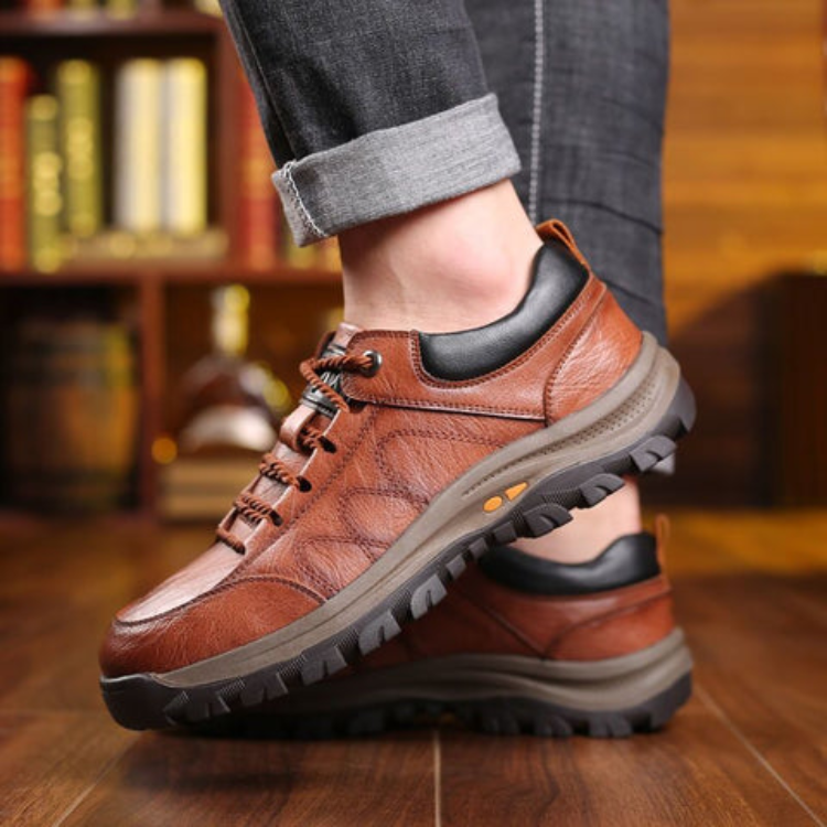 Men’s Winter Casual Hand Stitching Arch Support & Non-slip Breathable Boots