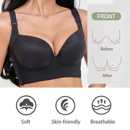 Full Coverage Bra Shapewear Incorporated Hide Back Fat Bra Plus-Size