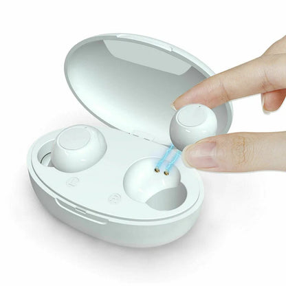 In-Ear Hearing Aids Invisible Enhancer Rechargeable Mini Sound Amplifier UK