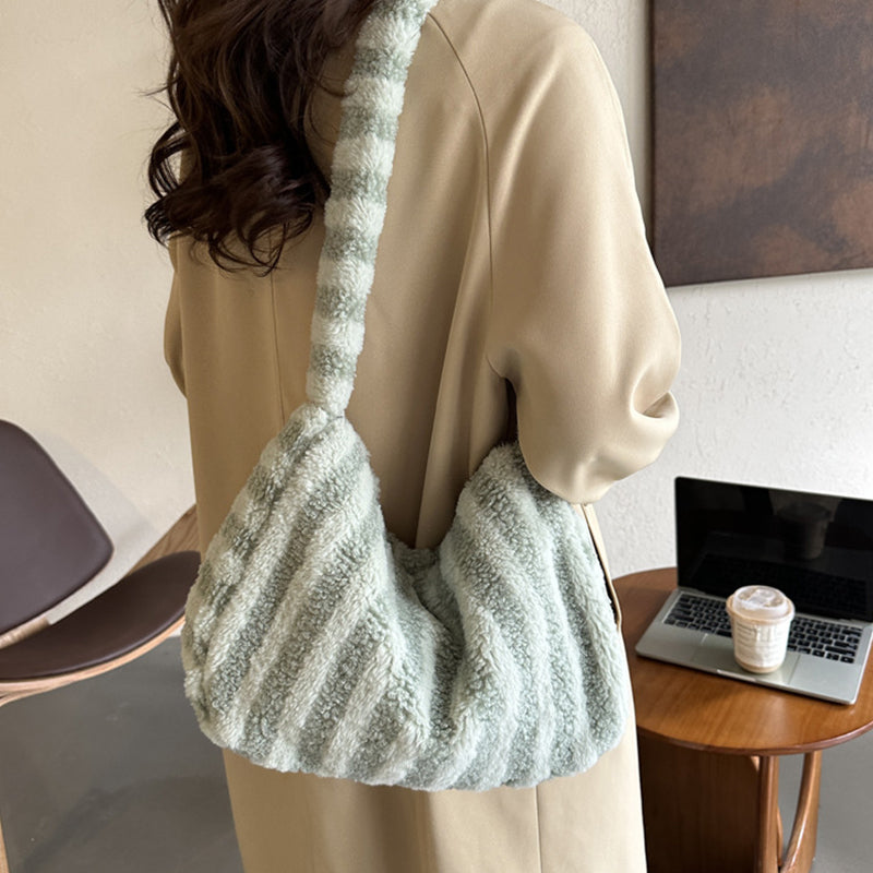 Women's Casual Plush Shoulder Bag