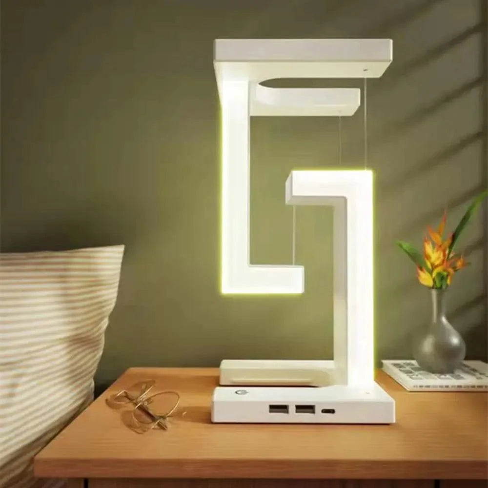 Floating LED Night Light with Wireless Charger