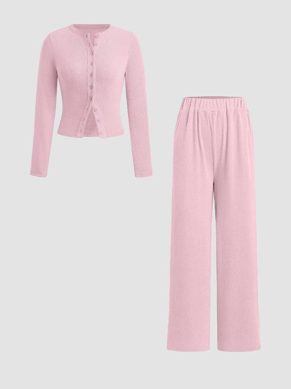 Comfy Women's Crop Top and Legging Lounge Set