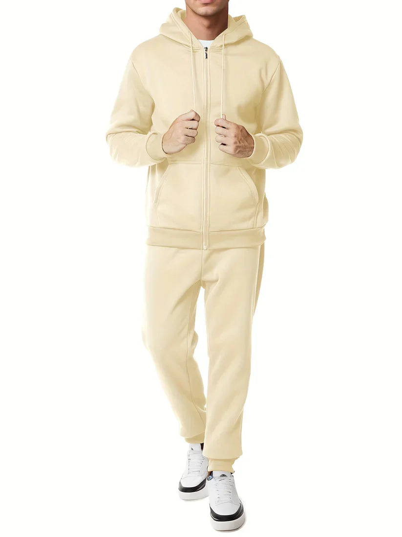 Soft Men's Cotton Hoodie and Sweatpant Set