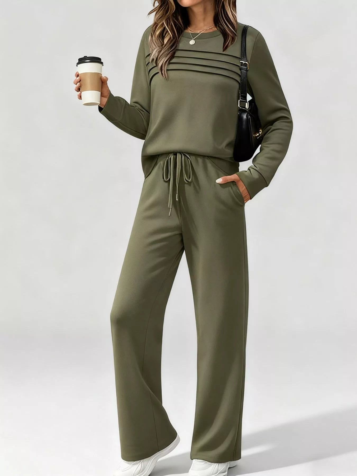 Soft Cozy Loungewear Top and Pants Set