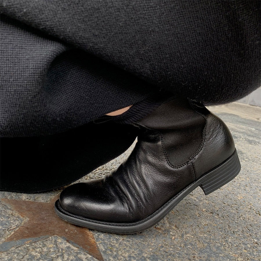 Orthopedic Women Boot Arch Support Genuine Leather AntiSlip LightWeight Basic Chelsea Boot