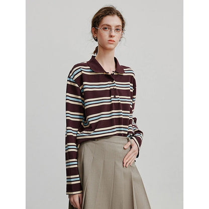Timeless Horizontal Stripe Button Down Shirt - OutfitLondon