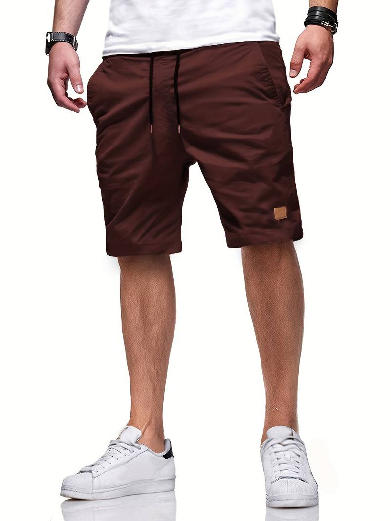 Men's Casual Elastic Waist Shorts
