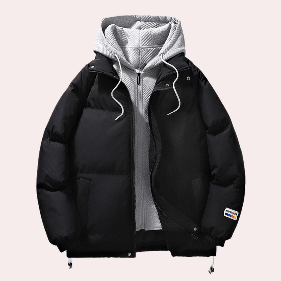 Fashionable Mens Hoodie Coat by Olman