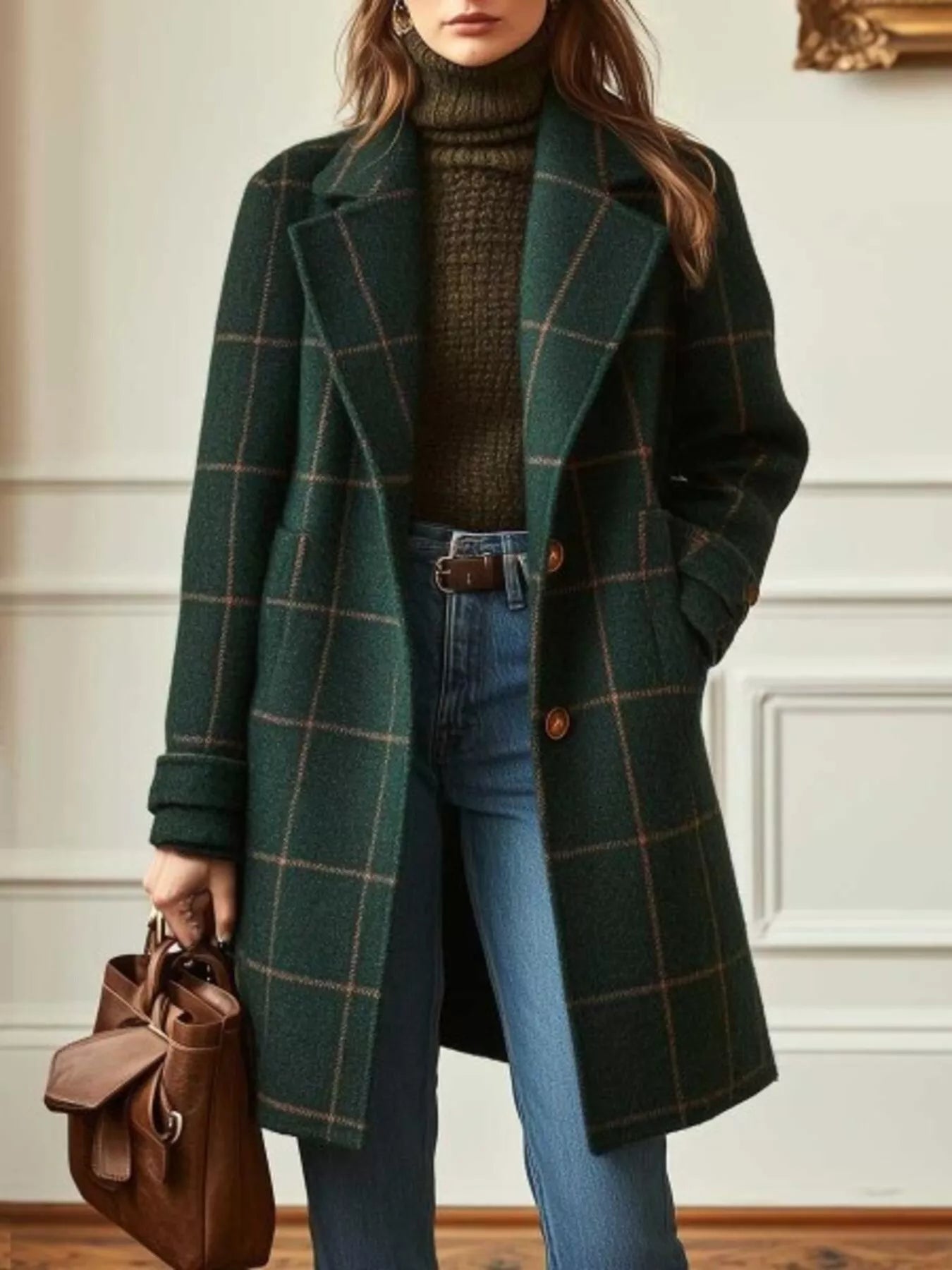 Large Plaid Lumberjack Flannel Jacket - OutfitLondon