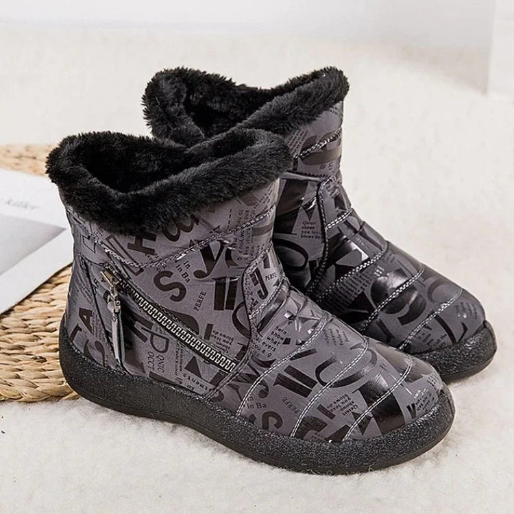 Stylish Women's Snow Boots with Fun Prints