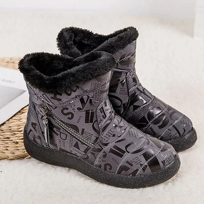 Stylish Women's Snow Boots with Fun Prints
