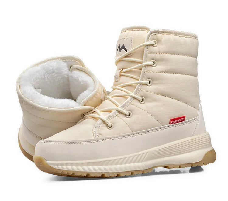Warm Insulated Snow Boots with Laces