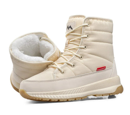 Warm Insulated Snow Boots with Laces