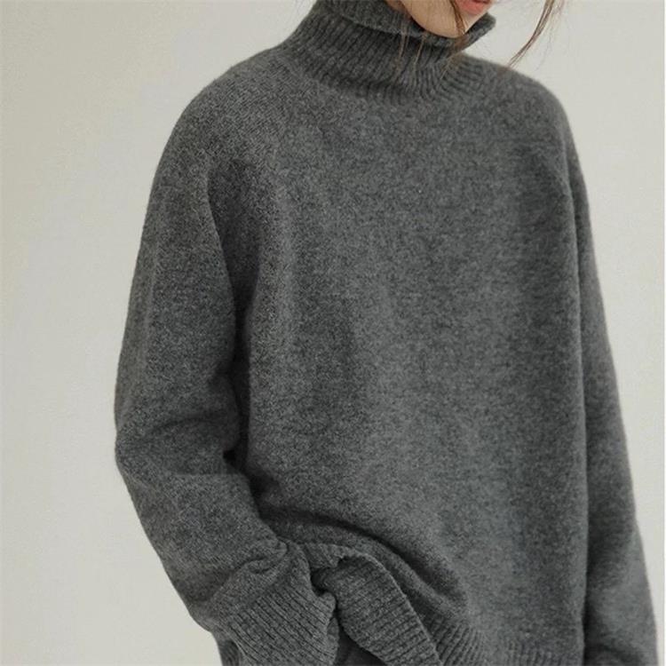 Relaxed Fit Turtleneck Jumper - OutfitLondon
