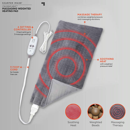 Massaging Weighted Heating Pad