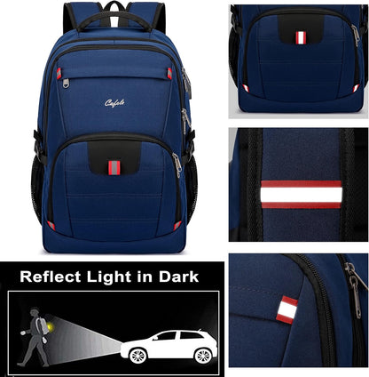 Durable Laptop Backpack with USB and Anti-Theft Features