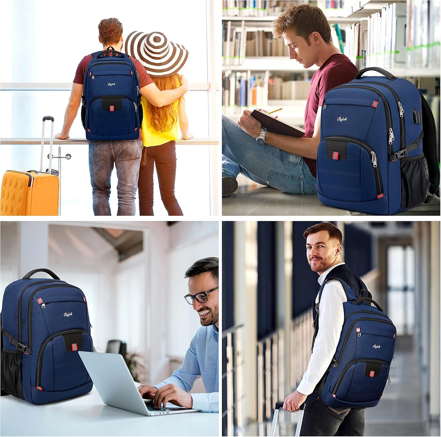 Durable Laptop Backpack with USB and Anti-Theft Features