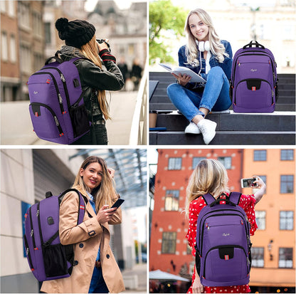 Durable Laptop Backpack with USB and Anti-Theft Features
