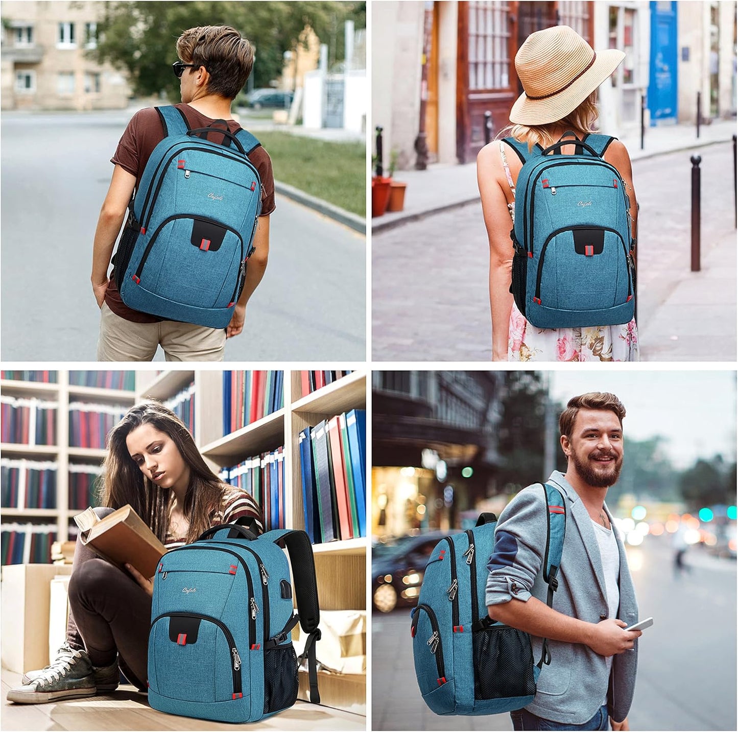 Durable Laptop Backpack with USB and Anti-Theft Features
