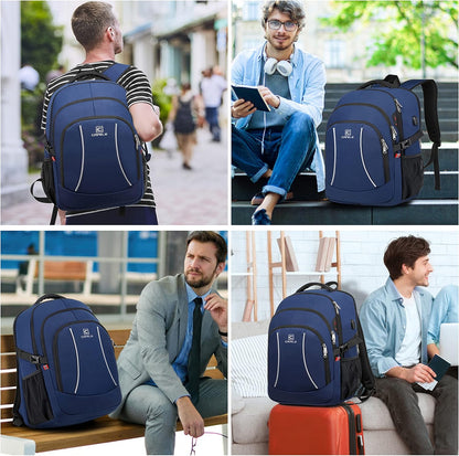 Durable Laptop Backpack with USB and Anti-Theft Features