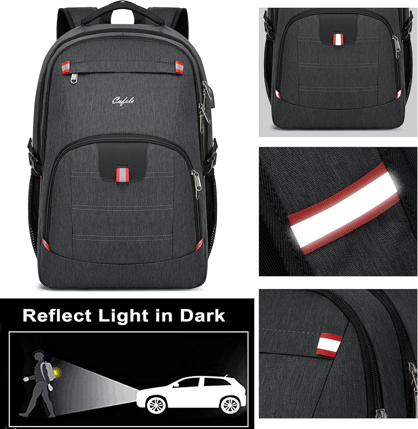 Durable Laptop Backpack with USB and Anti-Theft Features