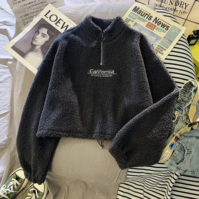 Women's Soft Fleece Sweatshirt for Cold Weather