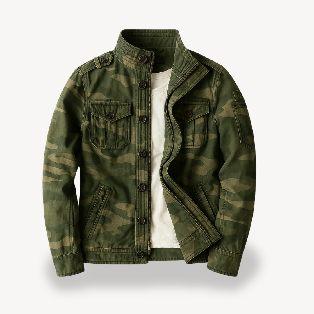 Relaxed Fit Army Style Jacket
