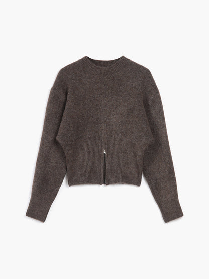 Camille | Relaxed Fit Half-Zip Fuzzy Sweater