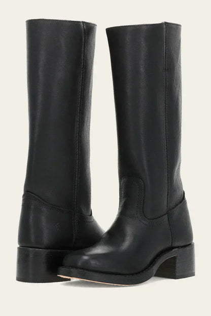 Rugged Cowboy Ankle Boots | Low Heel Round Toe Boots