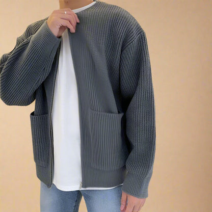 Men's Cozy Zip Up Cardigan Sweater