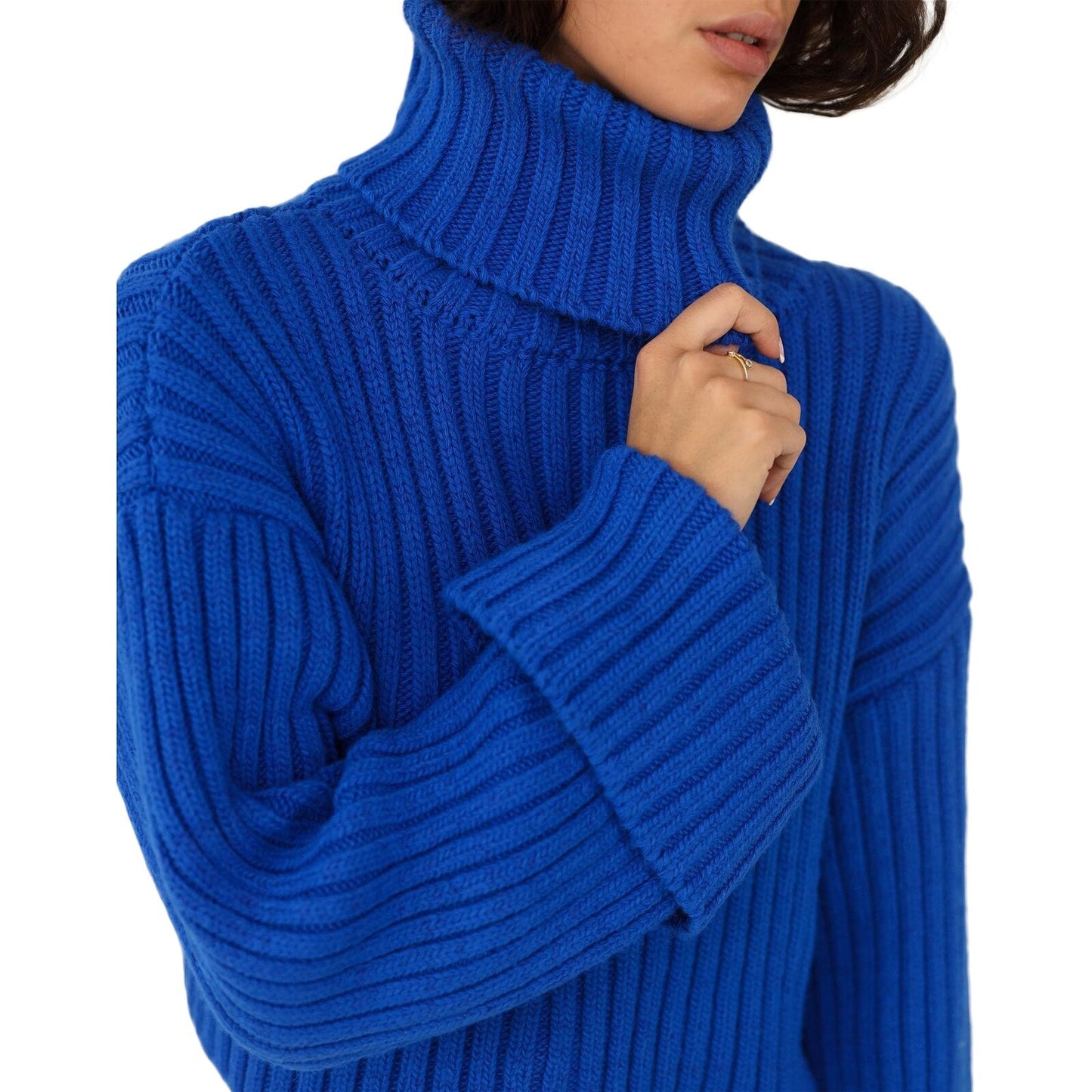 Women's Simple Crew Neck Jumper - OutfitLondon