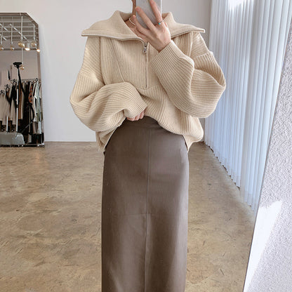 Relaxed Fit Women's Oversized Sweater - OutfitLondon