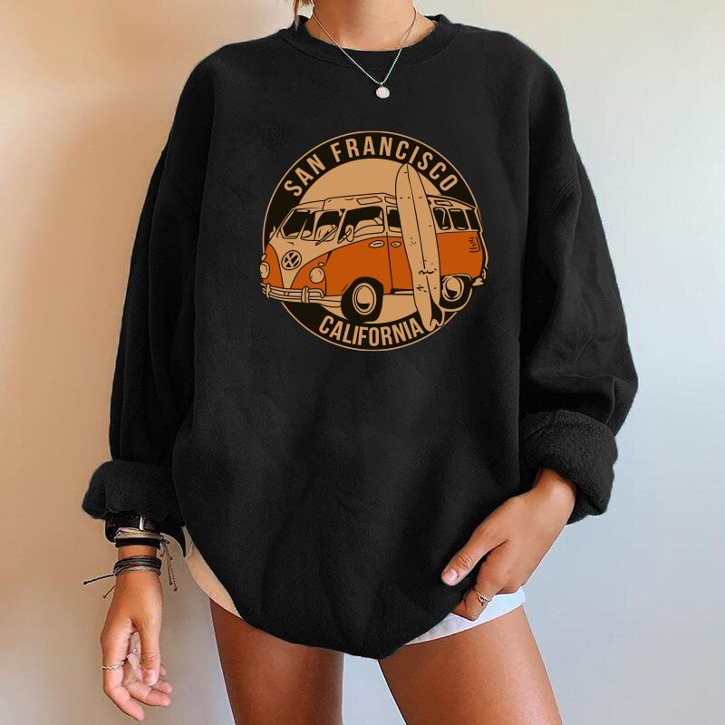 Relaxed Fit Womens Sweatshirt - OutfitLondon