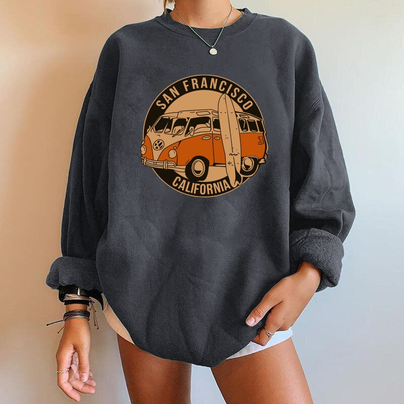Relaxed Fit Womens Sweatshirt