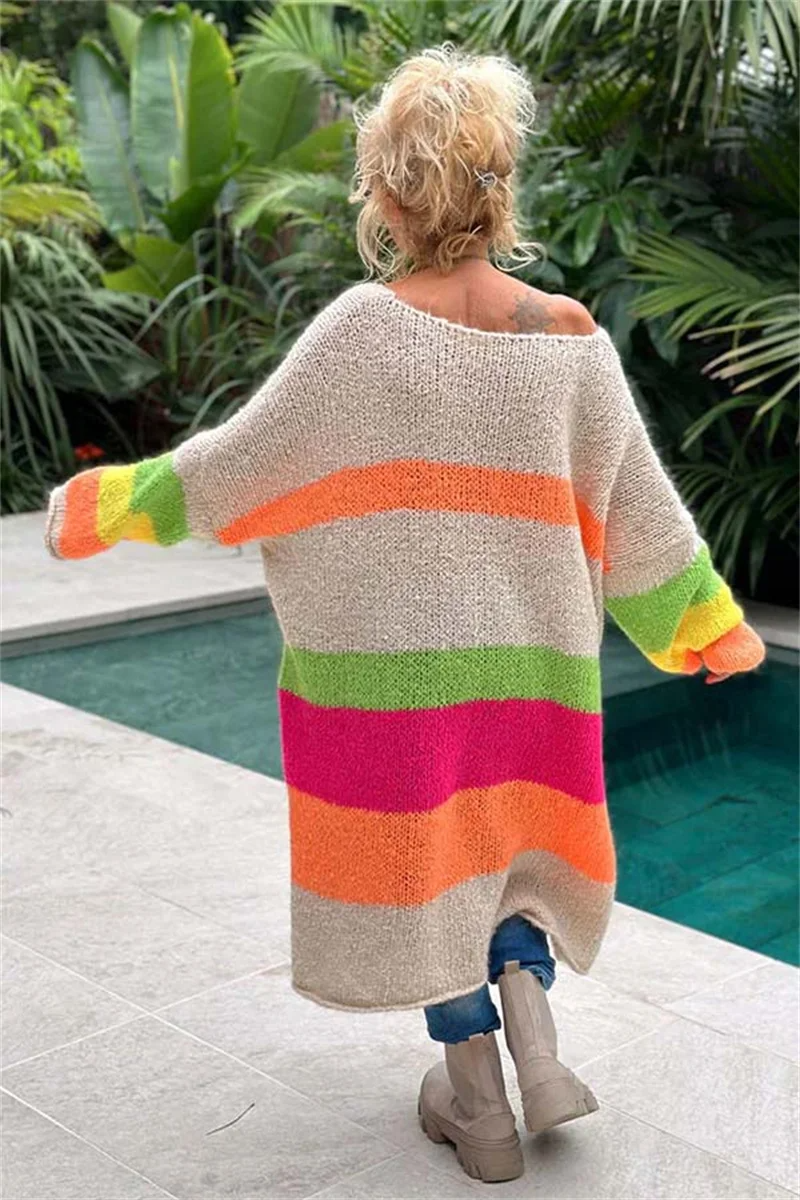 Relaxed Fit Beach Sweater - Pastel