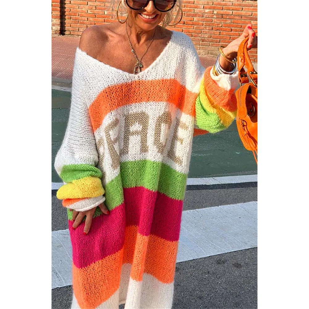 Relaxed Fit Beach Sweater - Pastel