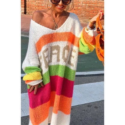 Relaxed Fit Beach Sweater - Pastel